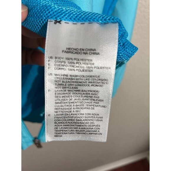 Reebok Womens Lightweight Blue Full-Zip Hooded Jacket With Elastic Cuffs Size S - Picture 4 of 11